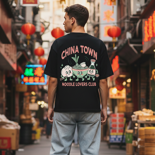 RoamLikeSummer Unisex T-Shirt China Town black
