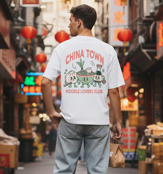 RoamLikeSummer Unisex T-Shirt China Town white