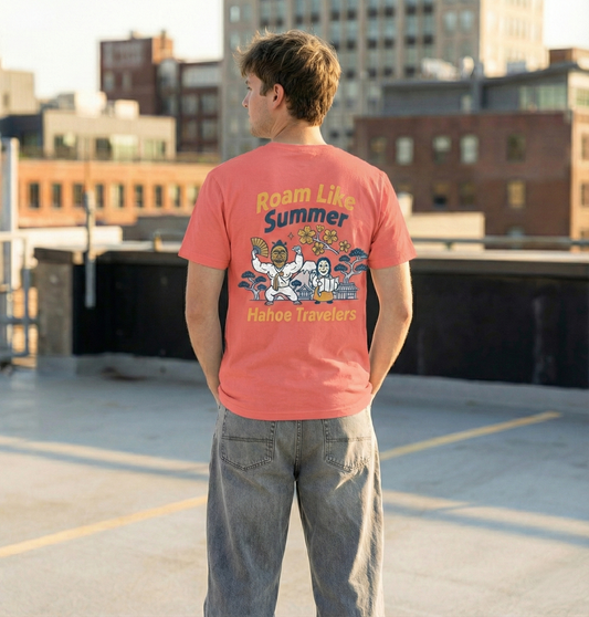 RoamLikeSummer T-Shirt Hahoe Travelers coral