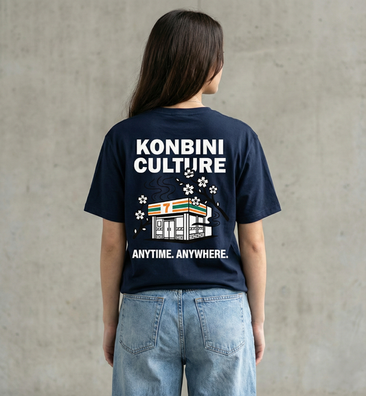 RoamLikeSummer Unisex T-Shirt Konbini Culture navy
