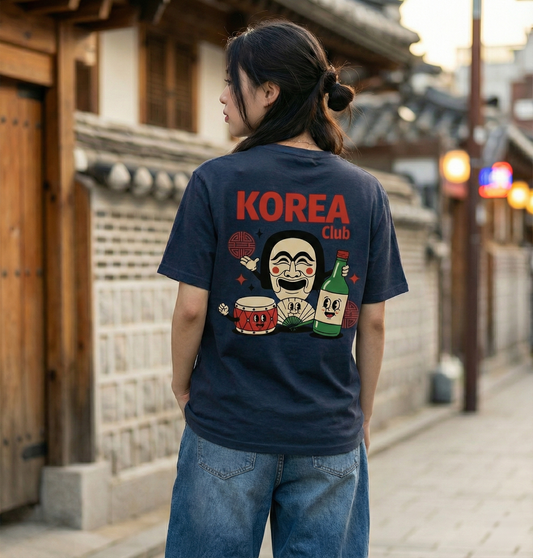 RoamLikeSummer Unisex T-Shirt Korea Club navy