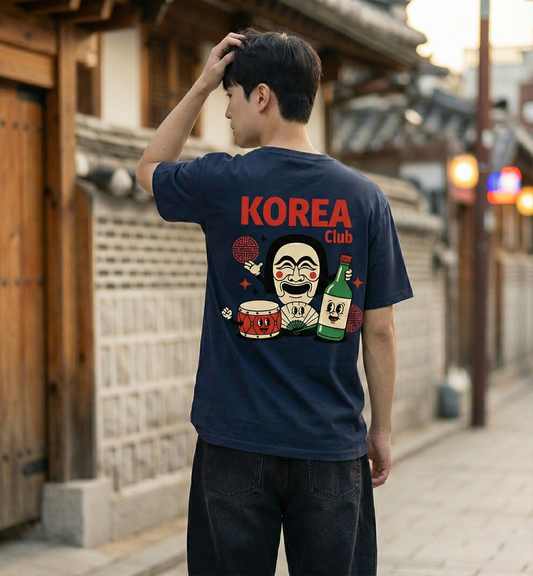 RoamLikeSummer Unisex T-Shirt Korea Club navy