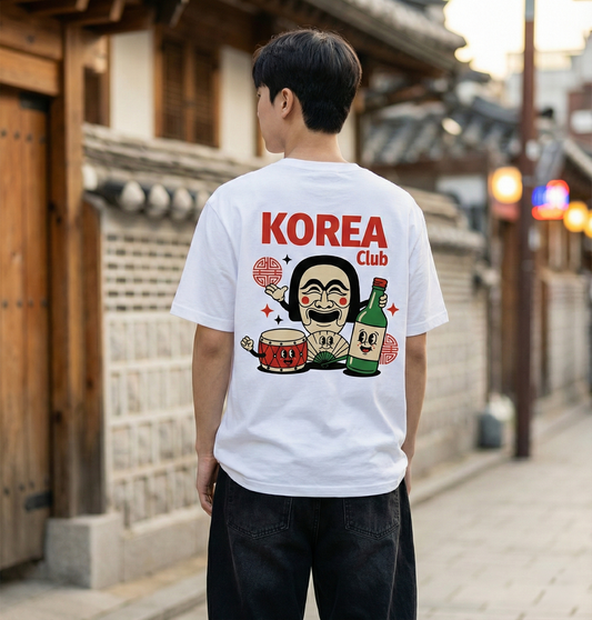 RoamLikeSummer Unisex T-Shirt Korea Club white