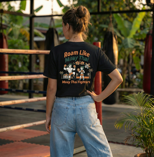 RoamLikeSummer Unisex T-Shirt Muay Thai Fighters black