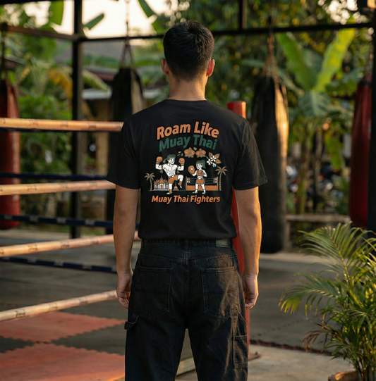 RoamLikeSummer Unisex T-Shirt Muay Thai Fighters black