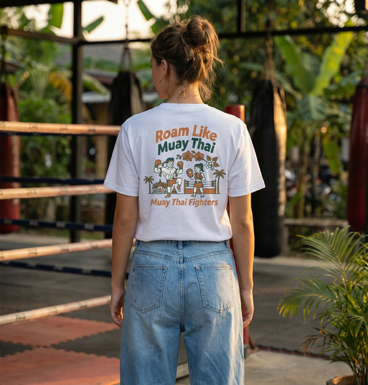RoamLikeSummer Unisex T-Shirt Muay Thai Fighters white