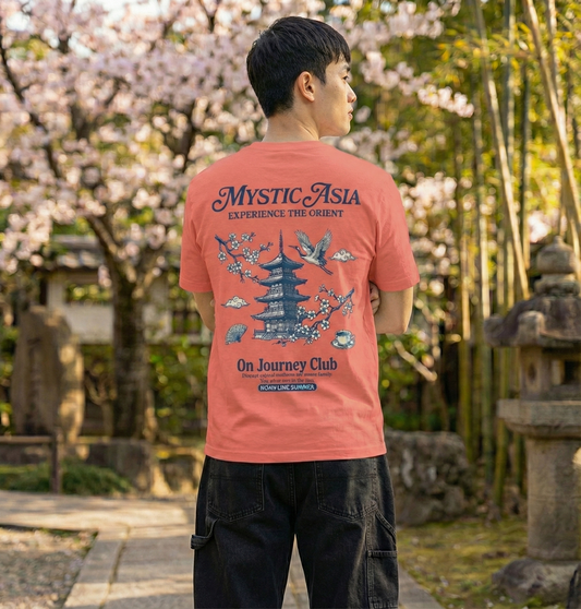 RoamLikeSummer T-Shirt Mystic Asia coral