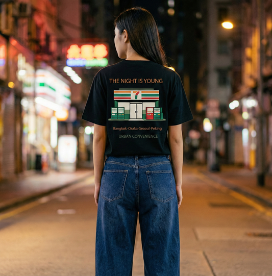 RoamLikeSummer Unisex T-Shirt The Night Is Young black