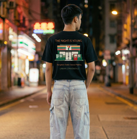 RoamLikeSummer Unisex T-Shirt The Night Is Young black