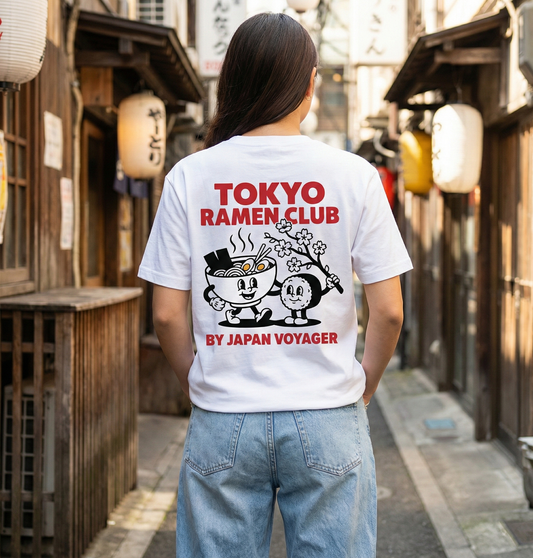 RoamLikeSummer Unisex T-Shirt Ramen Club white