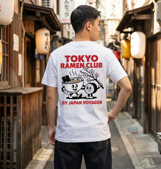 RoamLikeSummer Unisex T-Shirt Ramen Club white
