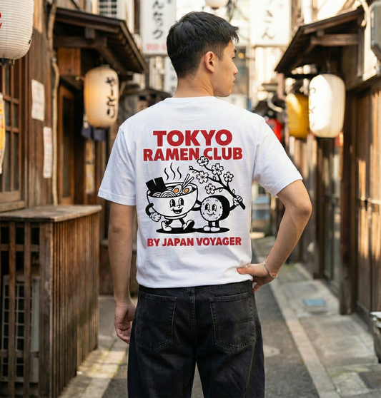 RoamLikeSummer Unisex T-Shirt Ramen Club white
