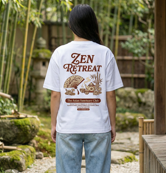 RoamLikeSummer Unisex T-Shirt Zen Retreat white