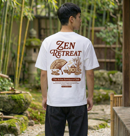 RoamLikeSummer Unisex T-Shirt Zen Retreat white