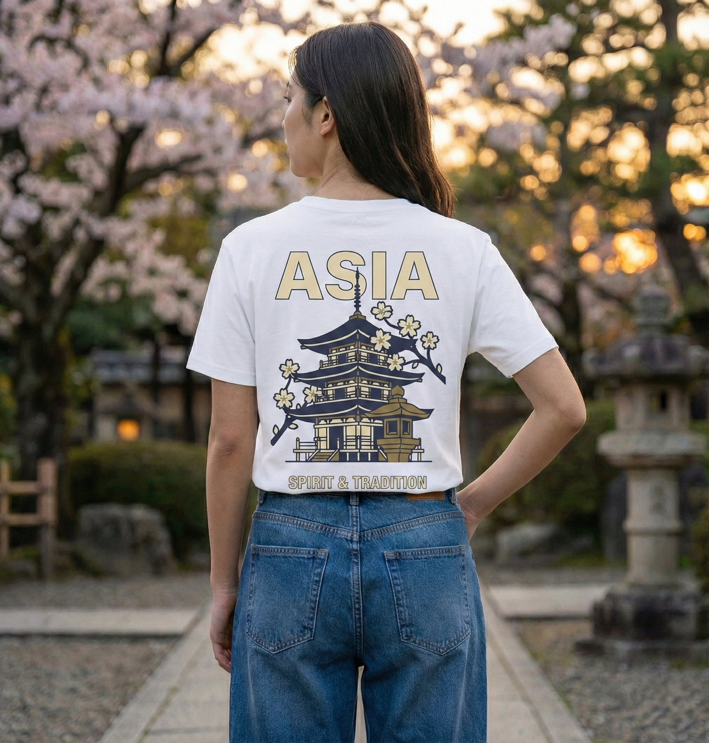 RoamLikeSummer Unisex T-Shirt ASIA white