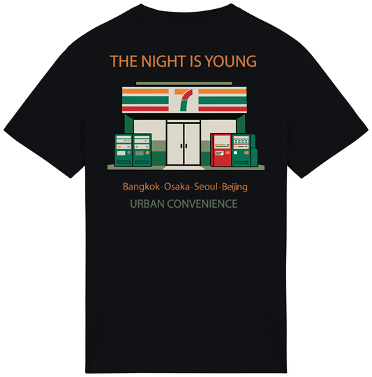 RoamLikeSummer Unisex T-Shirt The Night Is Young black