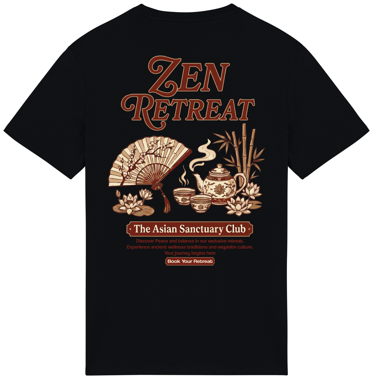RoamLikeSummer Unisex T-Shirt Zen Retreat black