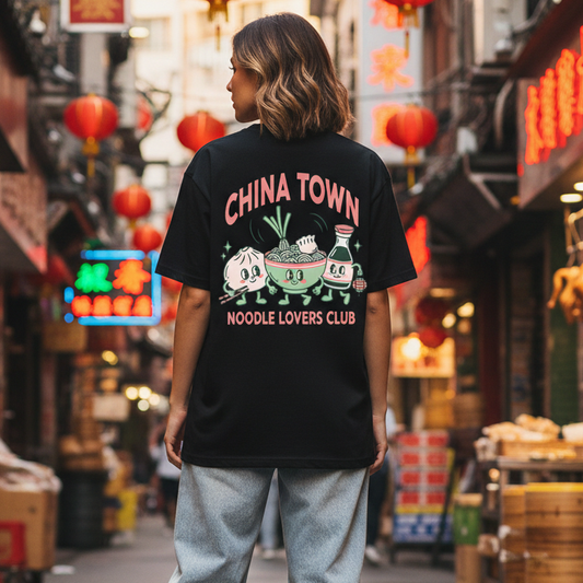 RoamLikeSummer Unisex T-Shirt China Town black