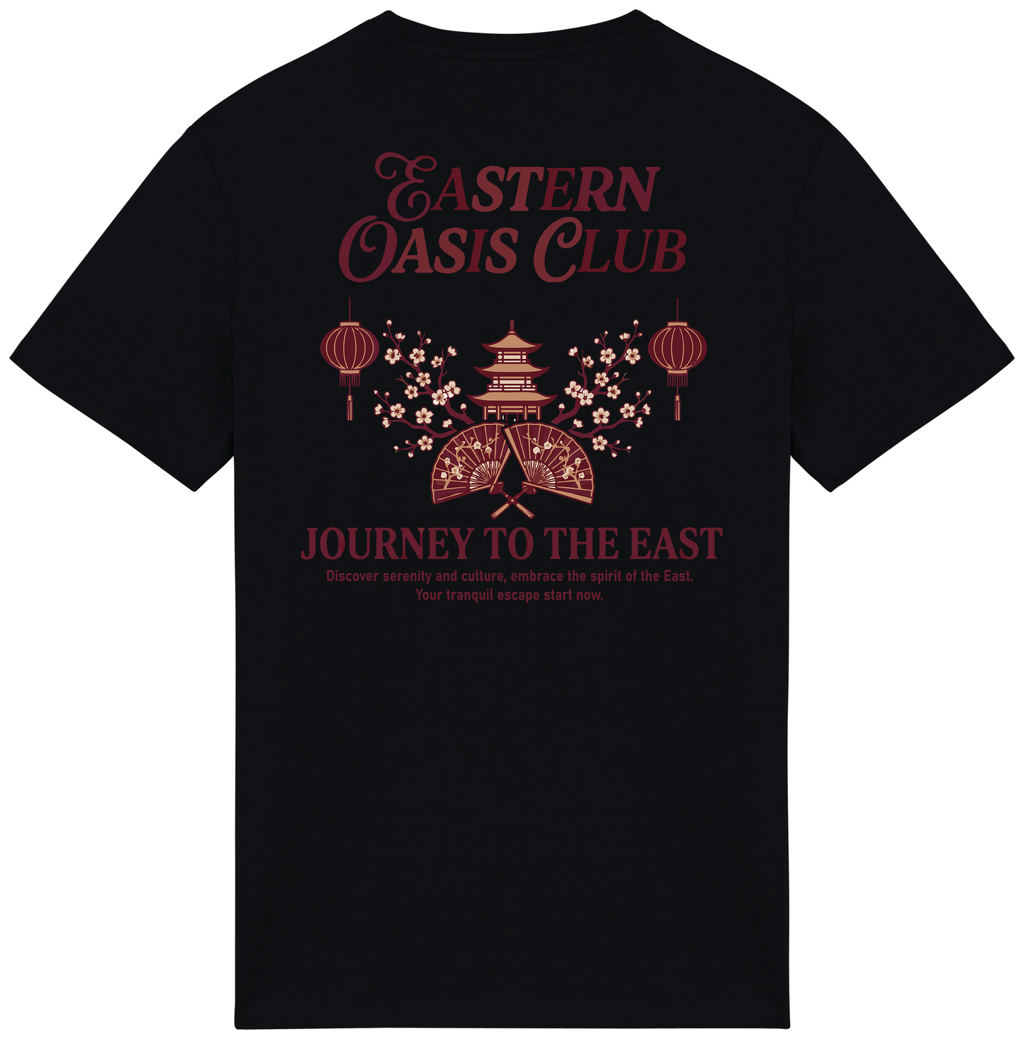 RoamLikeSummer Unisex T-Shirt Eastern Oasis Club black