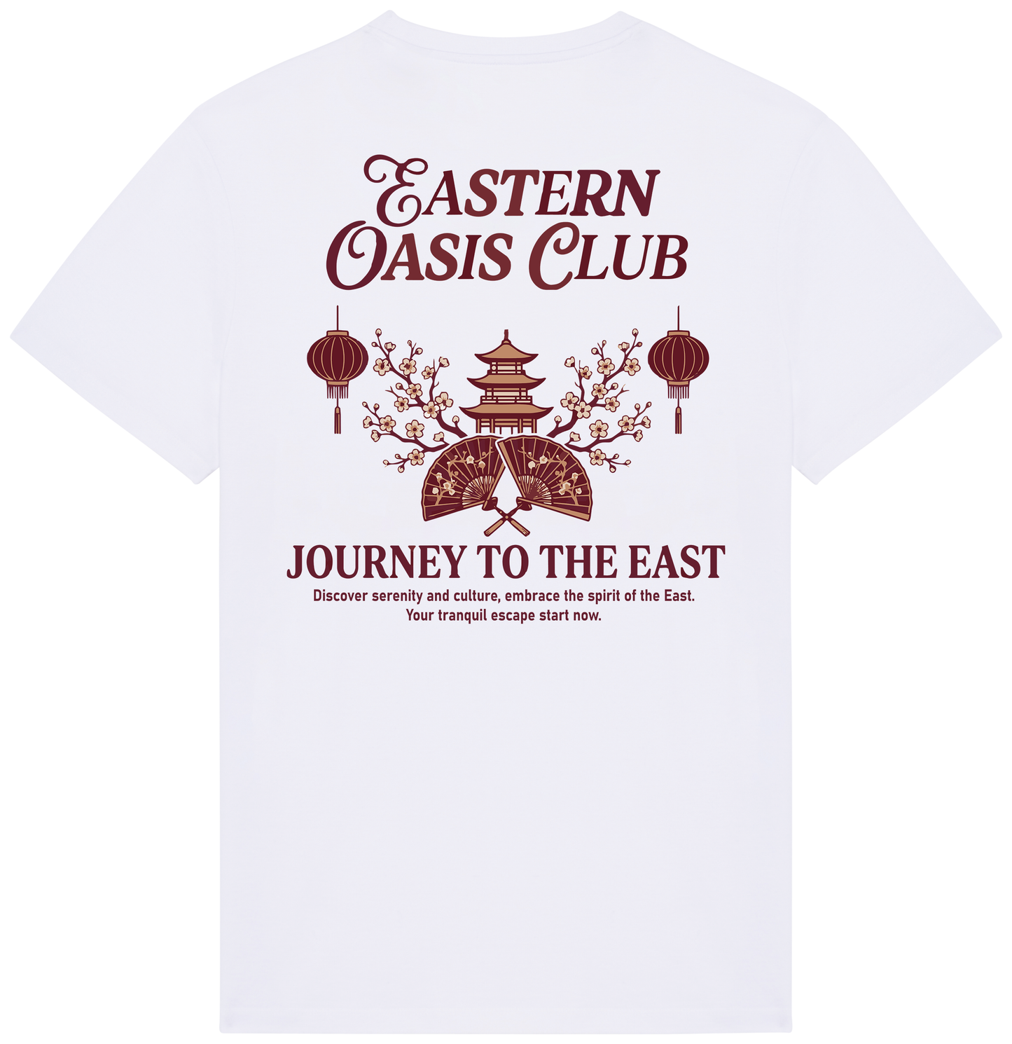 RoamLikeSummer Unisex T-Shirt Eastern Oasis Club white