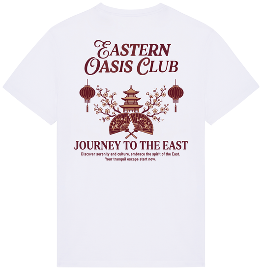 RoamLikeSummer Unisex T-Shirt Eastern Oasis Club white