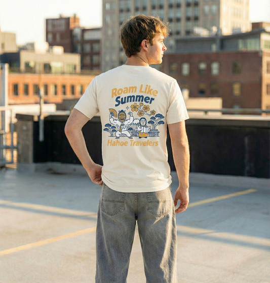 RoamLikeSummer Unisex T-Shirt Hahoe Travelers ivory