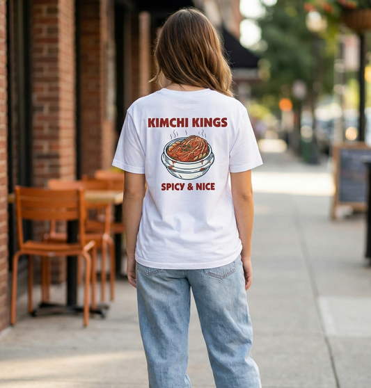 RoamLikeSummer Unisex T-Shirt Kimchi Kings white