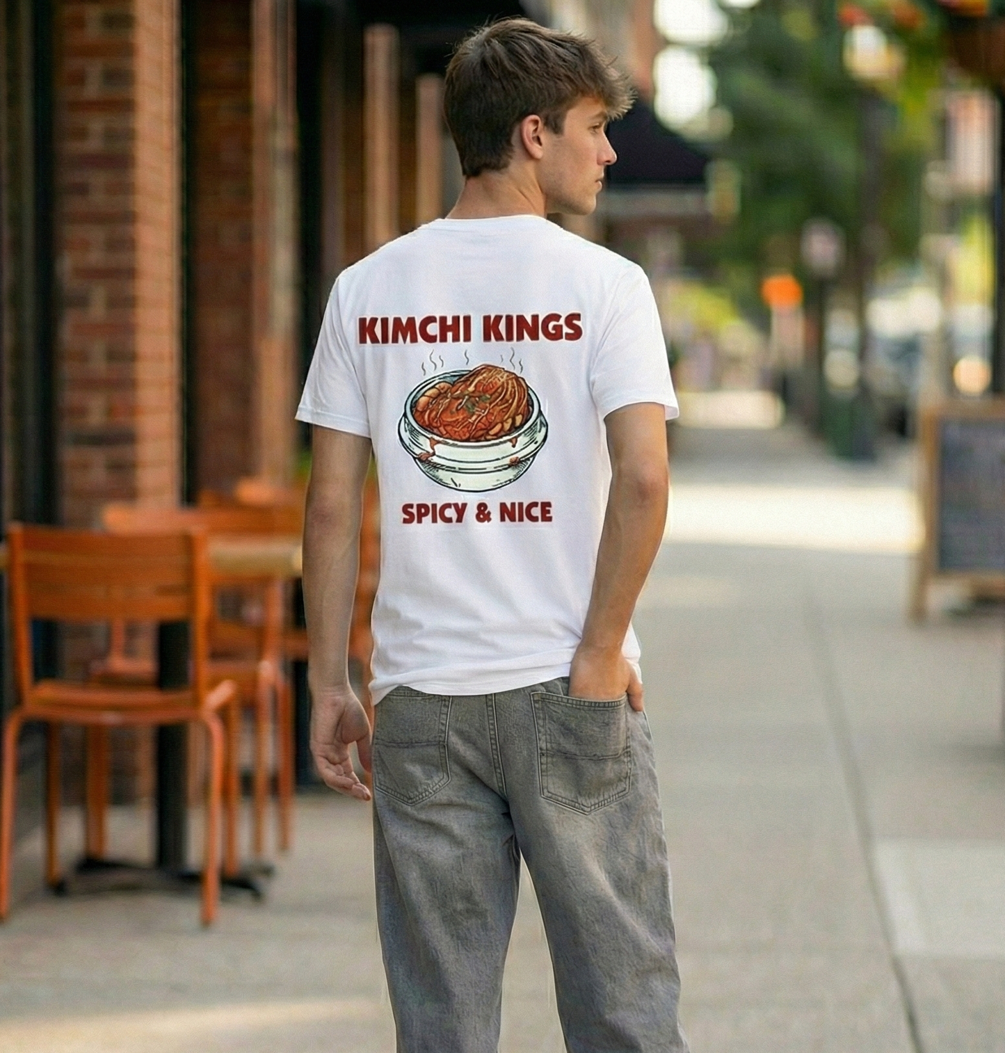RoamLikeSummer Unisex T-Shirt Kimchi Kings white