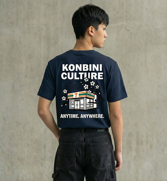 RoamLikeSummer Unisex T-Shirt Konbini Culture navy