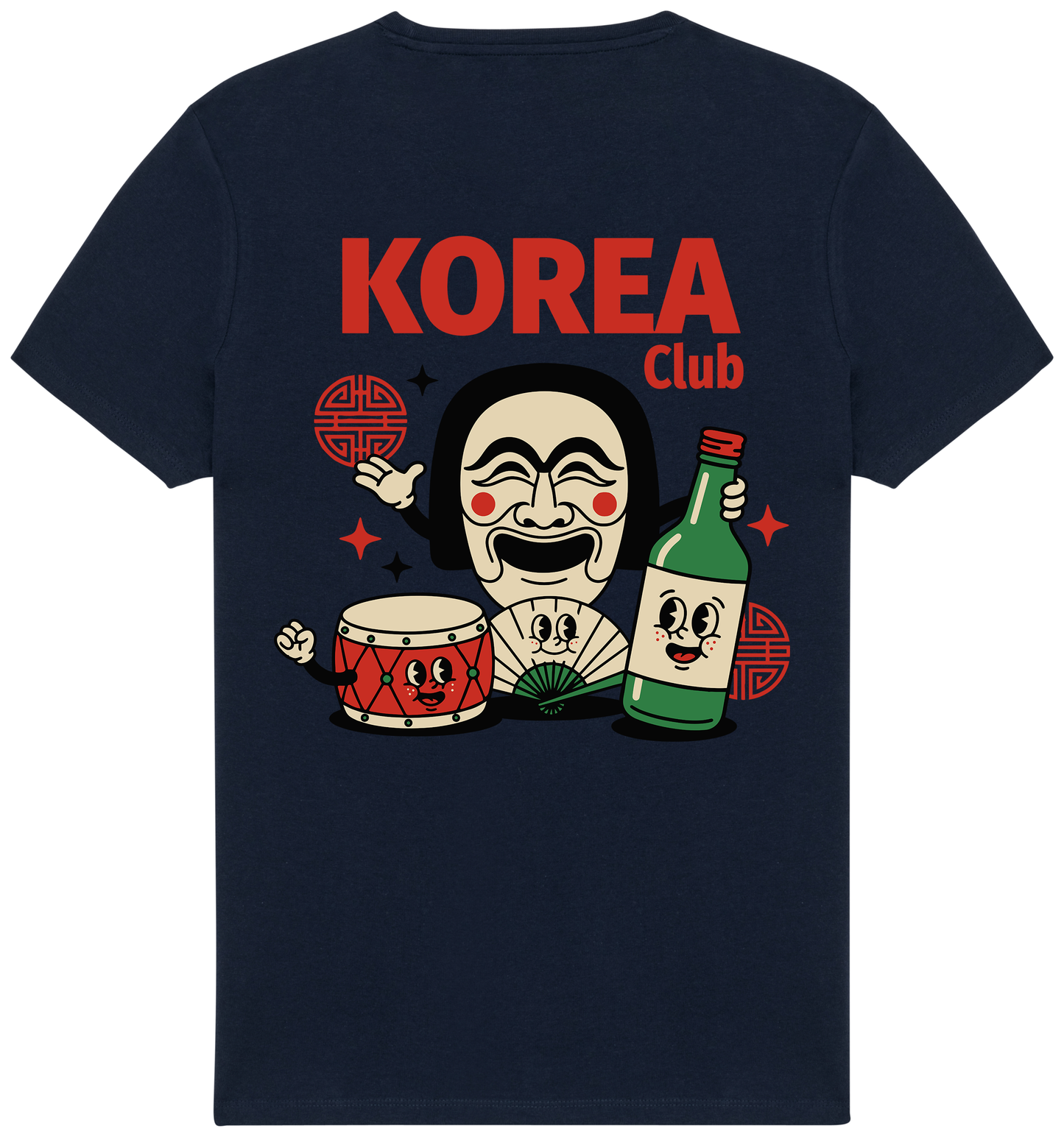 RoamLikeSummer Unisex T-Shirt Korea Club navy