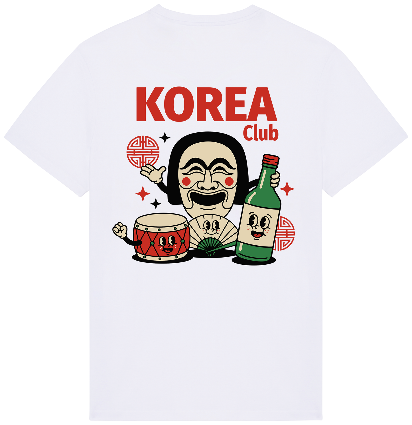 RoamLikeSummer Unisex T-Shirt Korea Club white