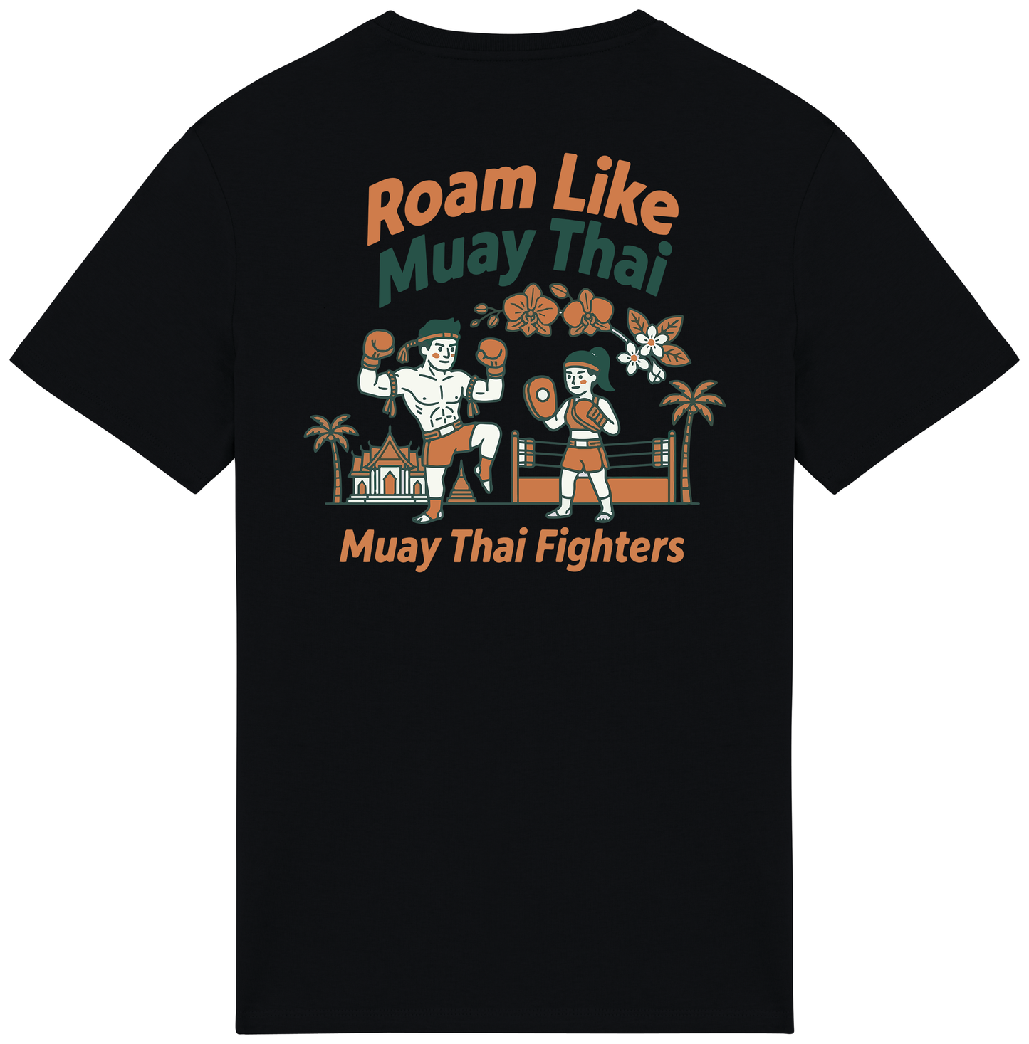 RoamLikeSummer Unisex T-Shirt Muay Thai Fighters black