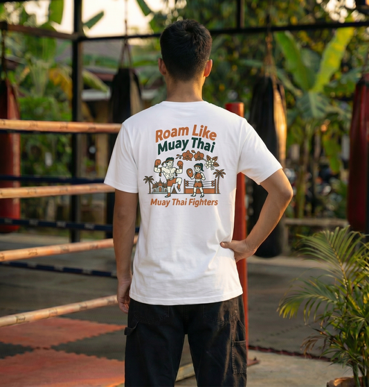 RoamLikeSummer Unisex T-Shirt Muay Thai Fighters white