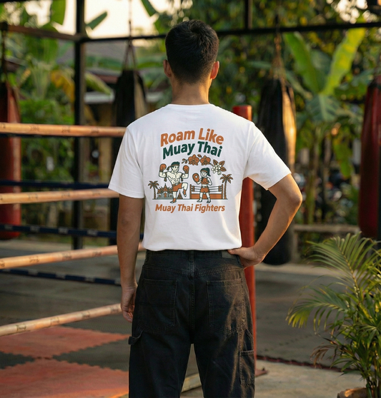 RoamLikeSummer Unisex T-Shirt Muay Thai Fighters white