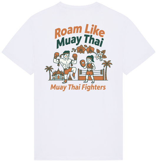 RoamLikeSummer Unisex T-Shirt Muay Thai Fighters white