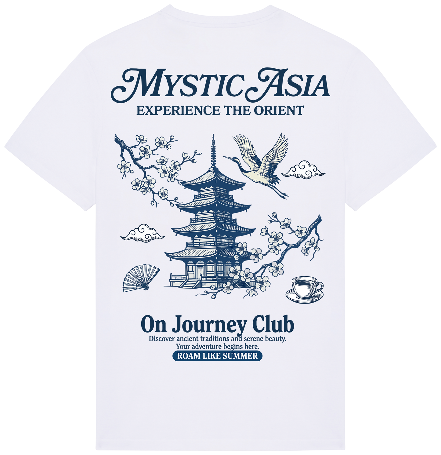 RoamLikeSommer Unisex T-Shirt Mystic Asia white