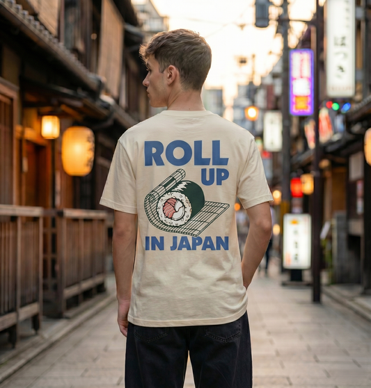 RoamLikeSummer Unisex T-Shirt Roll Up ivory