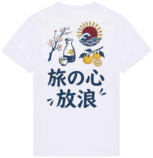 RoamLikeSummer Unisex T-Shirt Spirit Of Japan white