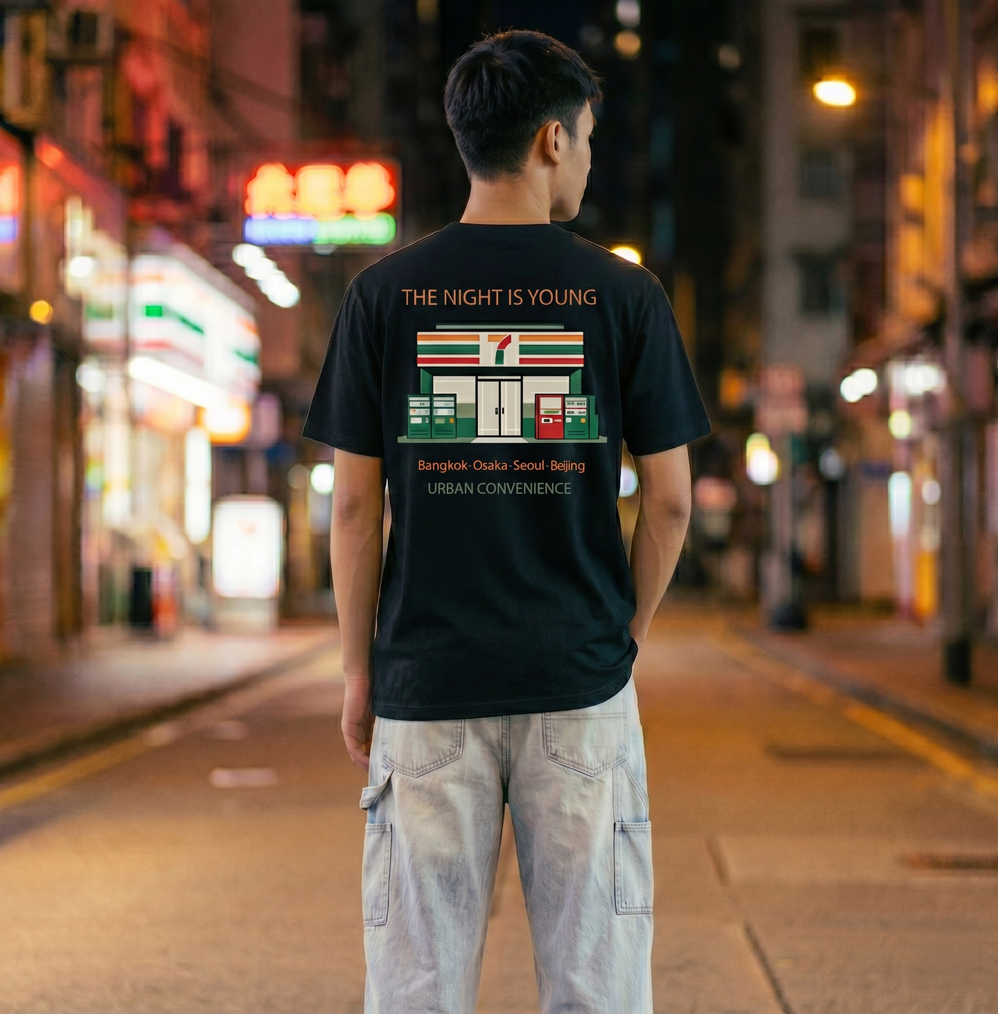 RoamLikeSummer Unisex T-Shirt The Night Is Young black