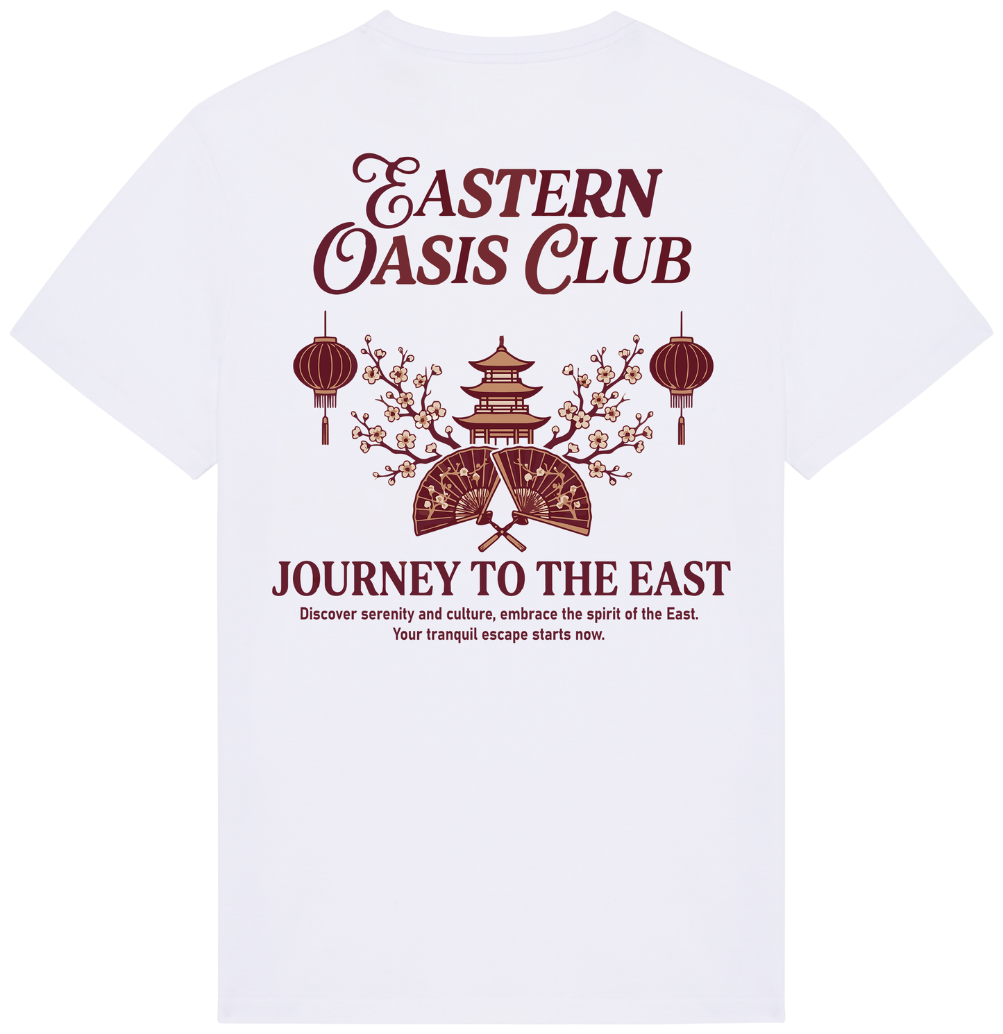 RoamLikeSummer Unisex T-Shirt Eastern Oasis Club white