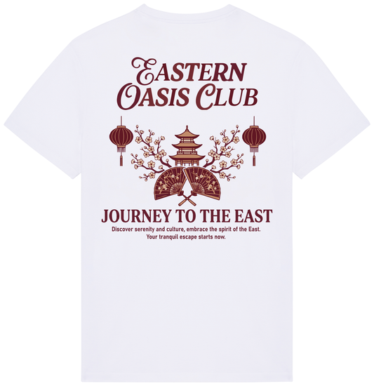 RoamLikeSummer Unisex T-Shirt Eastern Oasis Club white