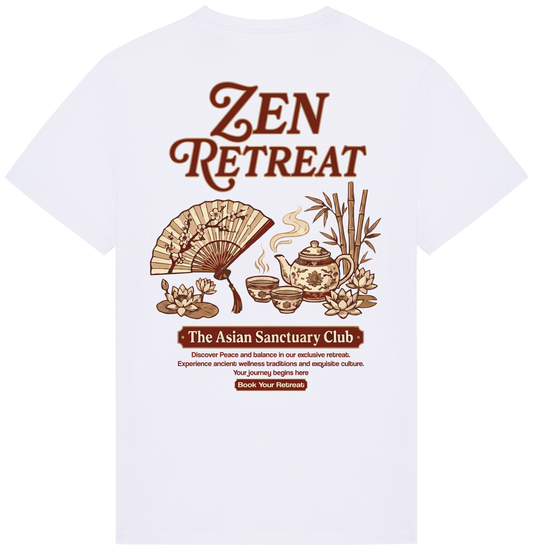 RoamLikeSummer Unisex T-Shirt Zen Retreat white